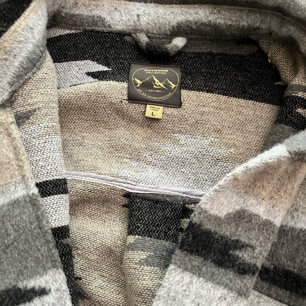 Gray Patterned Men's Jacket - image 2